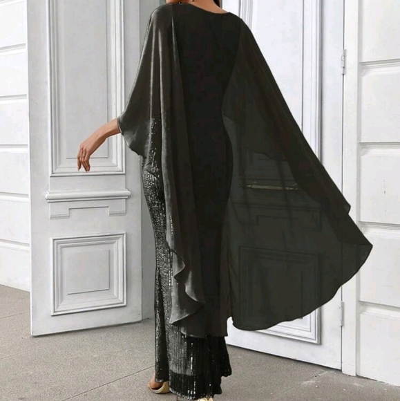 Women's Sparkly Shawl, Personality & Elegant Evening Prom Dress - Picture 2 of 5